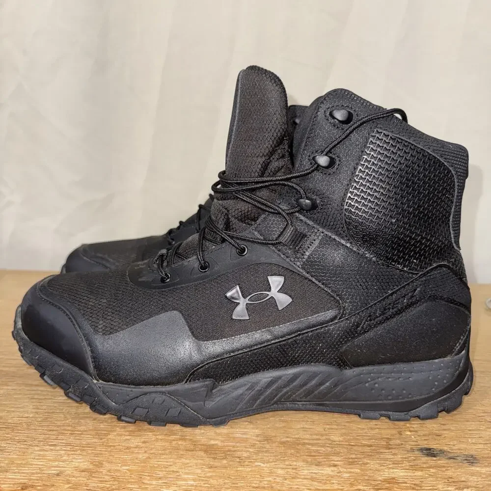 Under Armour Valsetz Tactical Boots Black Men’s 14 Combat Hiking